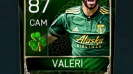 Diego Valeri 87 OVR Fifa Mobile 18 St. Patrick's Day Player