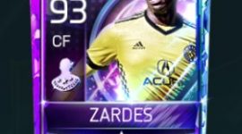 Gyasi Zardes 93 OVR Fifa Mobile 18 Squad Building Champion Player