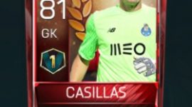 Iker Casillas 81 OVR Fifa Mobile 18 VS Attack Player