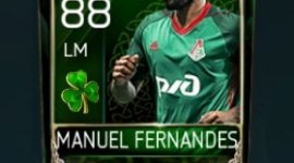 Manuel Fernandes 88 OVR Fifa Mobile 18 St. Patrick's Day Player