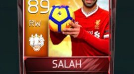 Mohamed Salah 89 OVR Fifa Mobile 18 TOTW March 2018 Week 3 Player