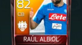 Raúl Albiol 82 OVR Fifa Mobile 18 TOTW March 2018 Week 3 Player