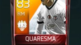 Ricardo Quaresma 83 OVR Fifa Mobile 18 TOTW February 2018 Week 4 Player