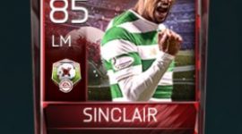 Scott Sinclair 85 OVR Fifa Mobile 18 Matchups Player