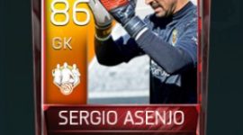 Sergio Asenjo 86 OVR Fifa Mobile 18 TOTW February 2018 Week 4 Player