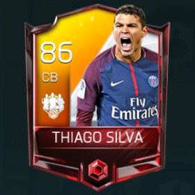Thiago Silva 86 OVR Fifa Mobile 18 TOTW February 2018 Week 4 Player