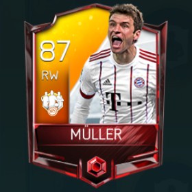 Thomas Müller 87 OVR Fifa Mobile 18 TOTW March 2018 Week 1 Player