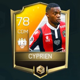 Wylan Cyprien 78 OVR Fifa Mobile 18 TOTW March 2018 Week 1 Player
