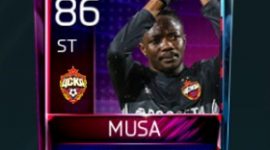 Ahmed Musa 86 OVR Fifa Mobile 18 Squad Building Challenger Player