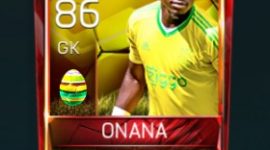 André Onana 86 OVR Fifa Mobile 18 Easter Player - Yellow Edition Player