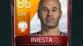 Andrés Iniesta 86 OVR Fifa Mobile 18 TOTW March 2018 Week 4 Player