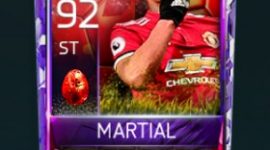 Anthony Martial 92 OVR Fifa Mobile 18 Red Easter Master Player