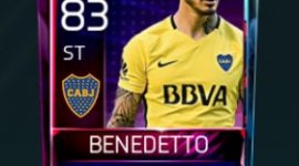 Darío Benedetto 83 OVR Fifa Mobile 18 Squad Building Challenger Player
