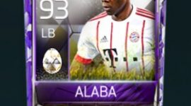 David Alaba 93 OVR Fifa Mobile 18 White Easter Master Player