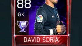 David Soria 88 OVR Fifa Mobile 18 Euro Stars Player