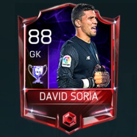 David Soria 88 OVR Fifa Mobile 18 Euro Stars Player
