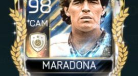 Diego Maradona 98 OVR Fifa Mobile 18 Prime Icons Player