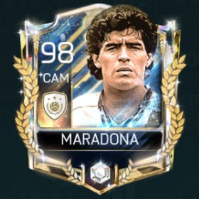 Diego Maradona 98 OVR Fifa Mobile 18 Prime Icons Player