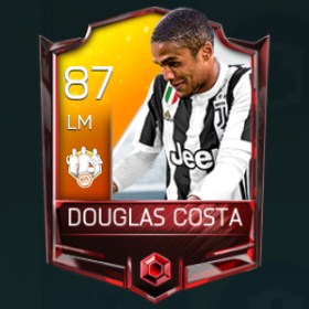 Douglas Costa 87 OVR Fifa Mobile 18 TOTW April 2018 Week 3 Player