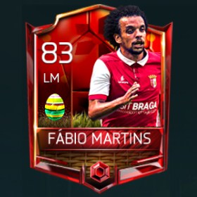 Fábio Martins 83 OVR Fifa Mobile 18 Easter Player - Red Edition Player