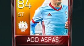 Iago Aspas 84 OVR Fifa Mobile 18 TOTW April 2018 Week 2 Player