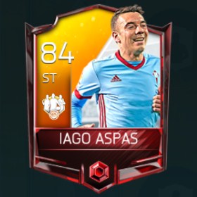 Iago Aspas 84 OVR Fifa Mobile 18 TOTW April 2018 Week 2 Player