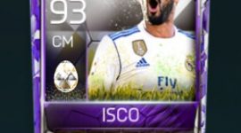 Isco 93 OVR Fifa Mobile 18 White Easter Master Player