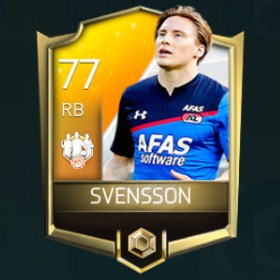Jonas Svensson 77 OVR Fifa Mobile 18 TOTW April 2018 Week 3 Player