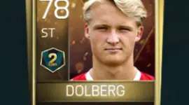 Kasper Dolberg 78 OVR Fifa Mobile 18 VS Attack Season 2 Player