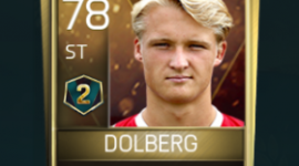 Kasper Dolberg 78 OVR Fifa Mobile 18 VS Attack Season 2 Player