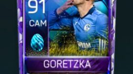 Leon Goretzka 91 OVR Fifa Mobile 18 Blue Easter Master Player