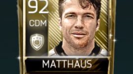 Lothar Matthäus 92 OVR Fifa Mobile 18 Icons Player