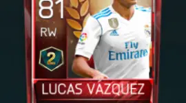 Lucas Vázquez 81 OVR Fifa Mobile 18 VS Attack Season 2 Player