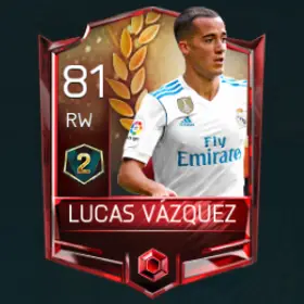 Lucas Vázquez 81 OVR Fifa Mobile 18 VS Attack Season 2 Player
