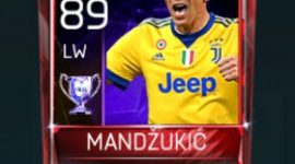 Mario Mandžukić 89 OVR Fifa Mobile 18 Euro Stars Player