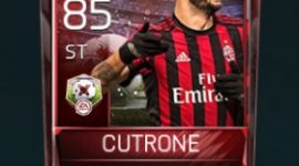 Patrick Cutrone 85 OVR Fifa Mobile 18 Maatchups Player