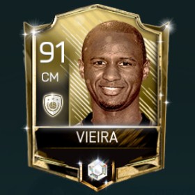 Patrick Vieira 91 OVR Fifa Mobile 18 Icons Player