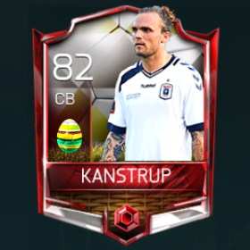 Pierre Kanstrup 82 OVR Fifa Mobile 18 Easter Player - White Edition Player