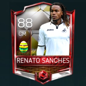 Renato Sanches 88 OVR Fifa Mobile 18 Easter Player - White Edition Player