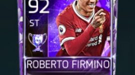 Roberto Firmino 92 OVR Fifa Mobile 18 Euro Stars Player