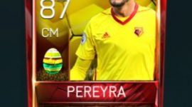 Roberto Pereyra 87 OVR Fifa Mobile 18 Easter Player - Yellow Edition Player