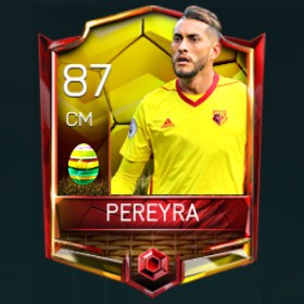 Roberto Pereyra 87 OVR Fifa Mobile 18 Easter Player - Yellow Edition Player