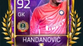 Samir Handanovič 92 OVR Fifa Mobile 18 VS Attack Rewards Player