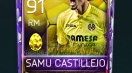 Samu Castillejo 91 OVR Fifa Mobile 18 Yellow Easter Master Player