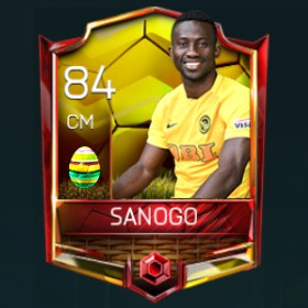 Sékou Sanogo 84 OVR Fifa Mobile 18 Easter Player - Yellow Edition Player