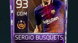 Sergio Busquets 93 OVR Fifa Mobile 18 Tournament Player