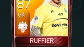 Stéphane Ruffier 87 OVR Fifa Mobile 18 TOTW April 2018 Week 3 Player