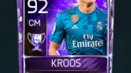 Toni Kroos 92 OVR Fifa Mobile 18 Euro Stars Player
