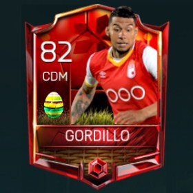 Yeison Gordillo 82 OVR Fifa Mobile 18 Easter Player - Red Edition Player