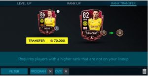 how to use rank items in fifa mobile